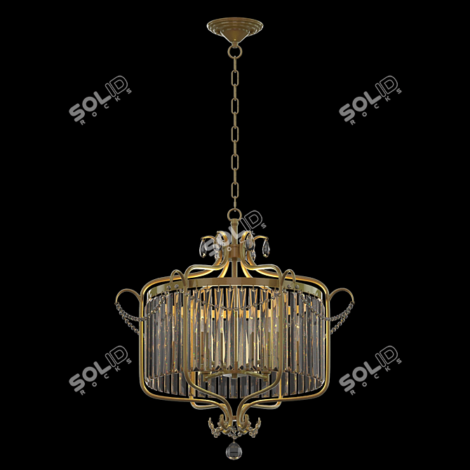 Crystal Zone Pendant Light 3D model image 1