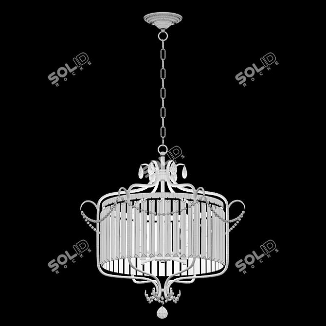 Crystal Zone Pendant Light 3D model image 2