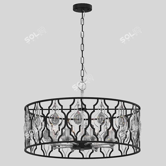 Art Deco-inspired Chandelier: Alghero 285011908 3D model image 1