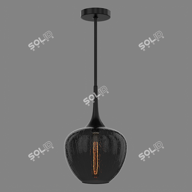 Edison Glass Pendant Light 3D model image 1