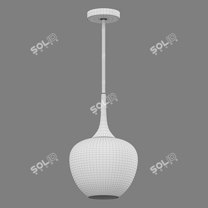 Edison Glass Pendant Light 3D model image 2