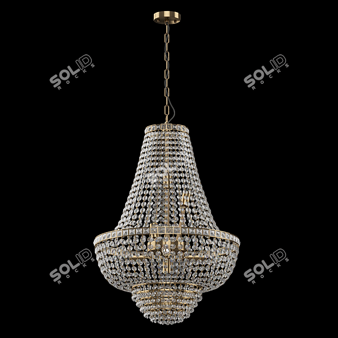 Crystal Accent Chandelier: Patricia 447011509 3D model image 1