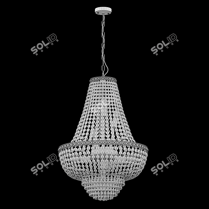 Crystal Accent Chandelier: Patricia 447011509 3D model image 2