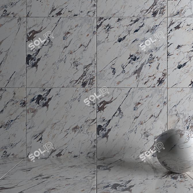 Multi-Texture HD Wall Tiles 3D model image 3