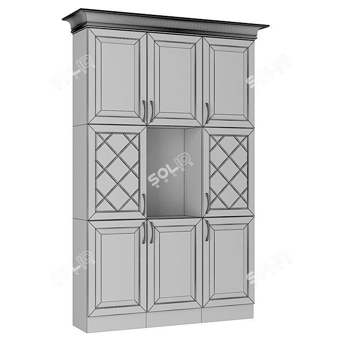 Modern V-Ray Bathroom Cabinet 3D model image 3