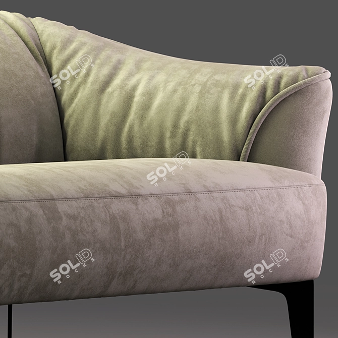 Luxury Sigmund Sofa by Borzalino 3D model image 2