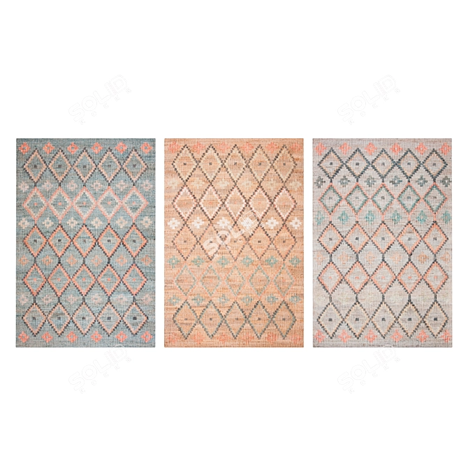 Luxury Carpets Set 3D model image 3