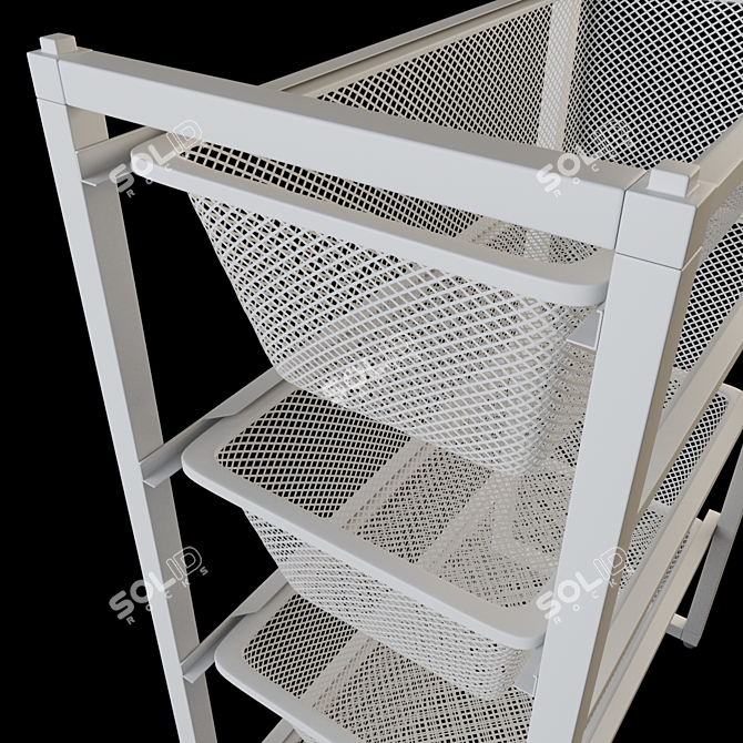 Versatile Mesh Basket Frame: Organize with Janoxel 3D model image 2