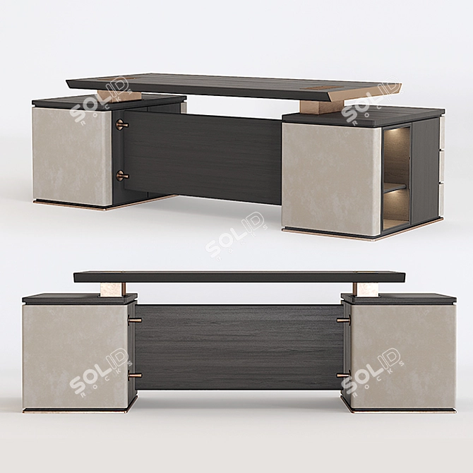 Nightfall Writing Desk 3D model image 1