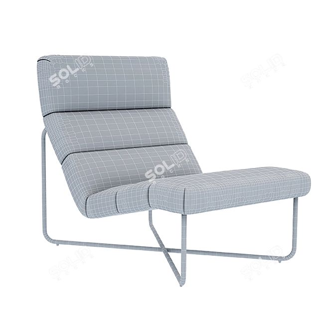 Modern Reach Lounge Chair 3D model image 3