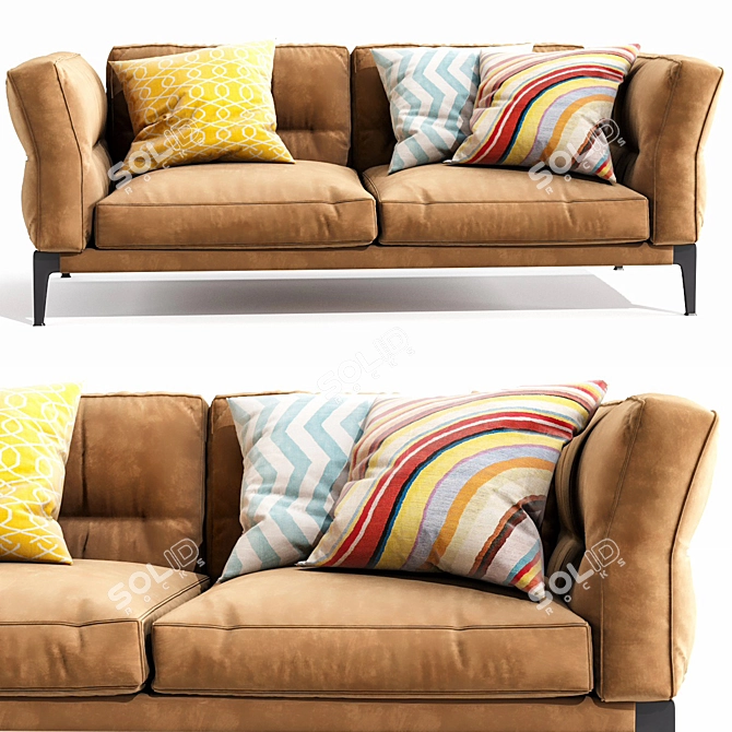 Flexform Adda Sofa: Modern Design, High Quality 3D model image 2