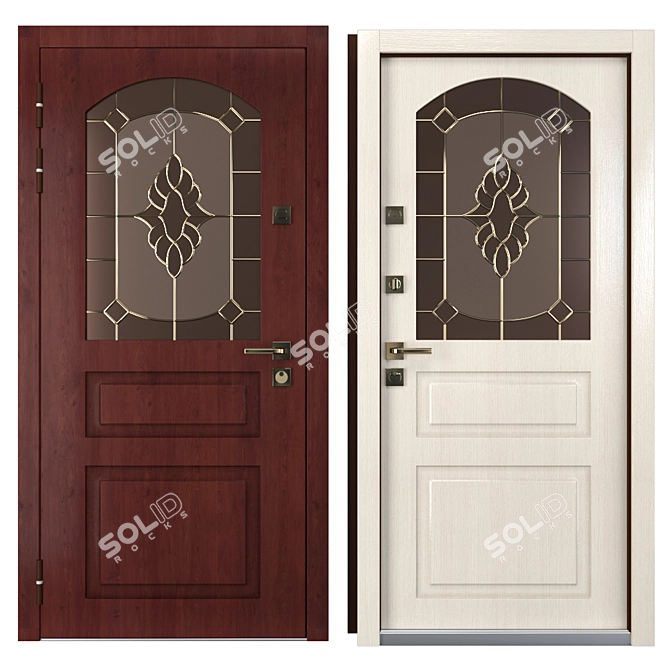 Classico 5 Metal Entrance Door - Your Frame 3D model image 3