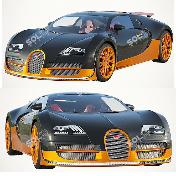 Ultimate Speed Master: Bugatti Veyron 3D model image 1