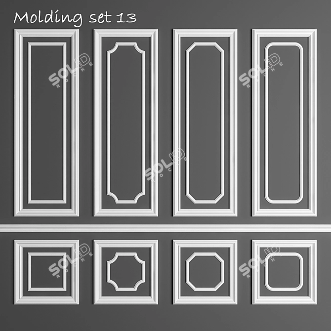 3Dmax Molding Files: Vray, Corona, OBJ 3D model image 1