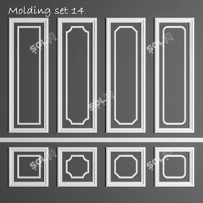 3D Molding Files with Vray & Corona 3D model image 1