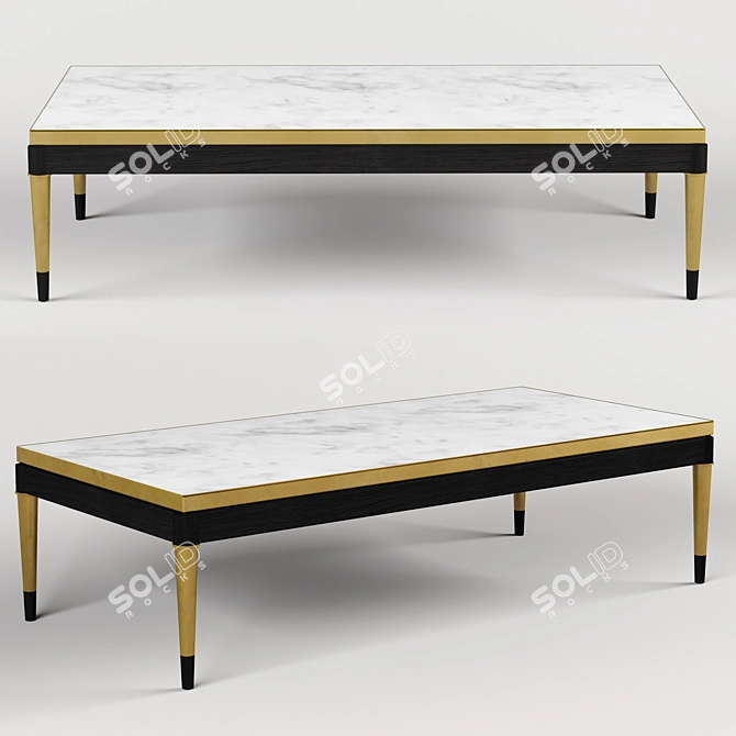 Fusion Collection Coffee Table: JC Modern 3D model image 1