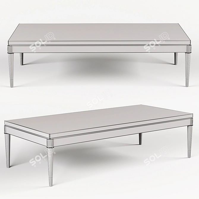 Fusion Collection Coffee Table: JC Modern 3D model image 2