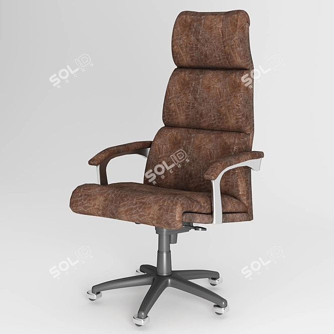 High Back Office Chair 3D model image 1