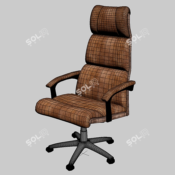 High Back Office Chair 3D model image 2