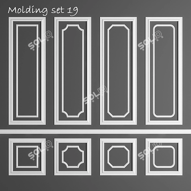 3DMax Molding File - Render Ready 3D model image 1