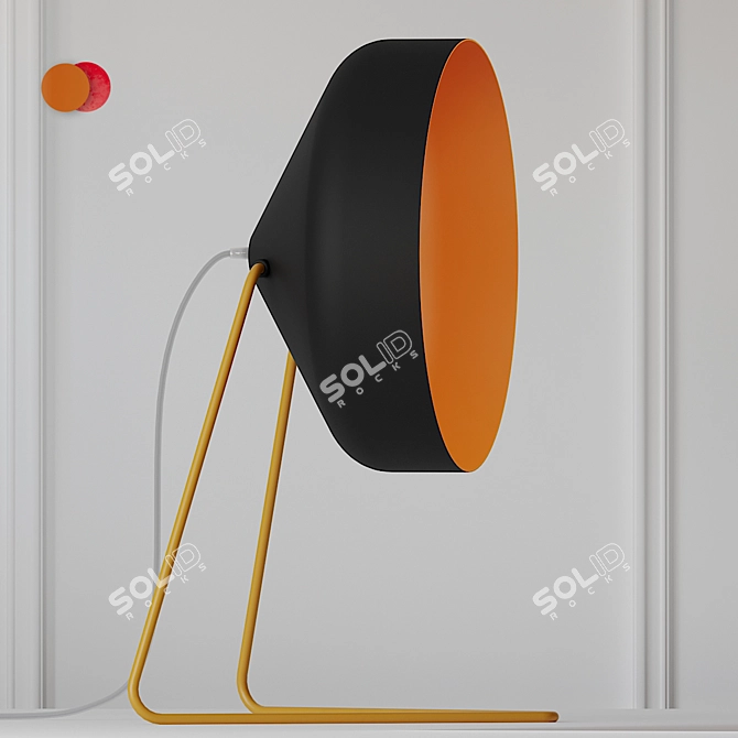 Cyrcus F Lavagna and Cemento Floor Lamps 3D model image 1