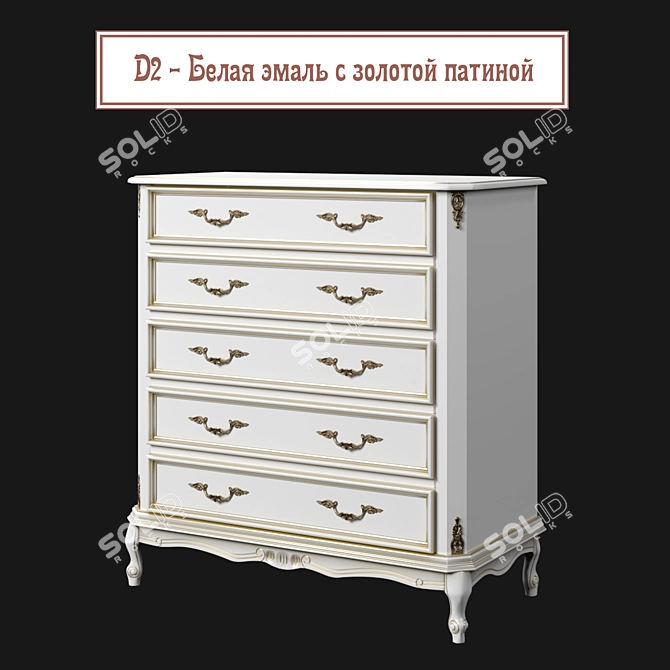 Ravanti Dresser No. 3 - Elegant and Versatile Storage Solution 3D model image 2