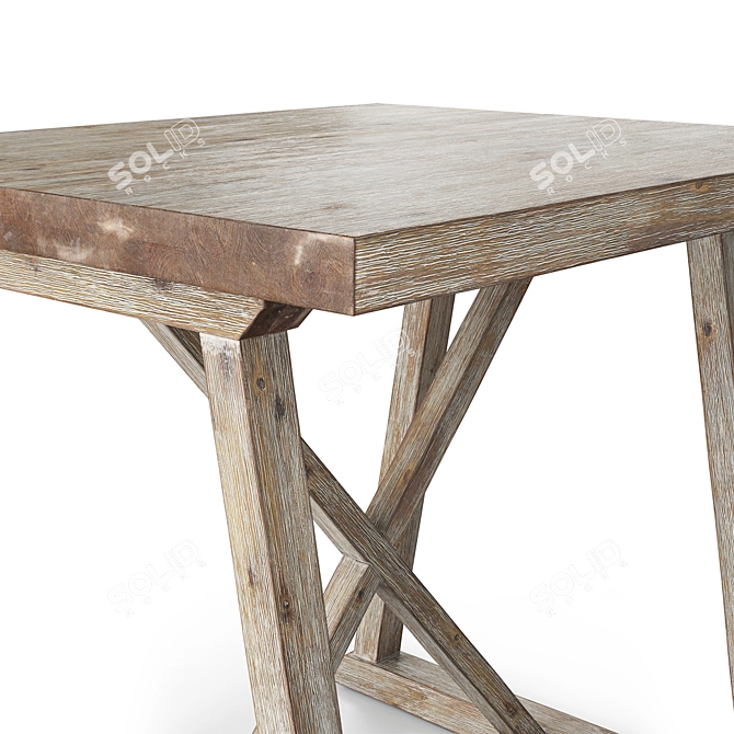 Gatewood Brown Cross Creek End Table 3D model image 2