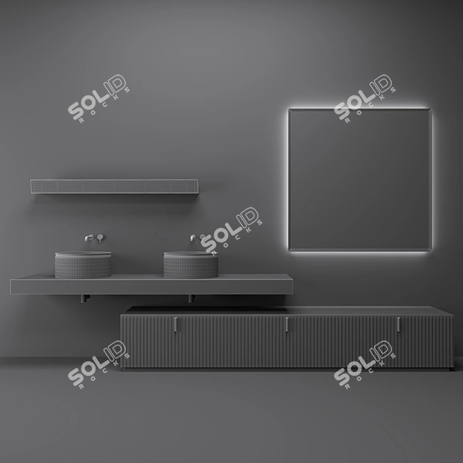 Code Wave 01: Sleek Arbi Arredobagno Bathroom Furniture 3D model image 2