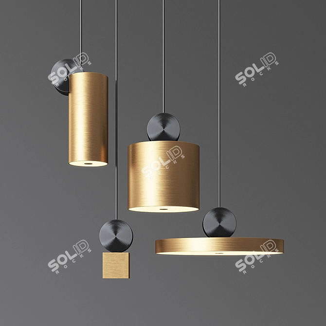 4 Ceiling Light Collection 01: Stylish Lighting for Any Space 3D model image 2