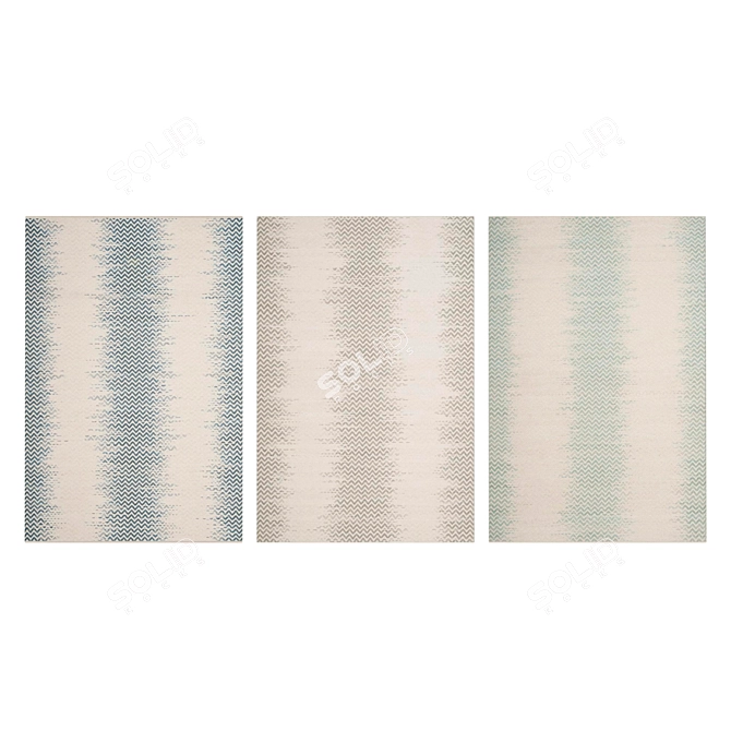 High-Quality Carpets Set 3D model image 3