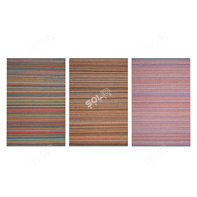 Luxury Carpet Set - High-Quality Textures, Multiple Variants 3D model image 3