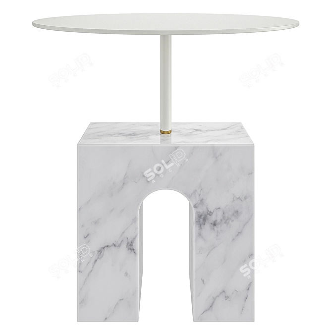 Triumph Side Table: Minimalist Elegance 3D model image 1