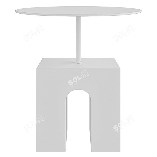 Triumph Side Table: Minimalist Elegance 3D model image 2