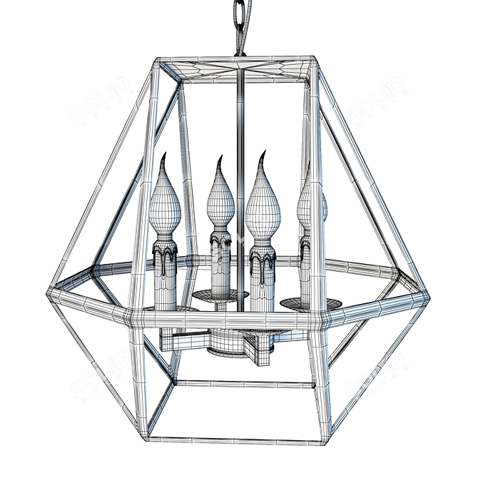 Elegant Vigore Chandelier 3D model image 2