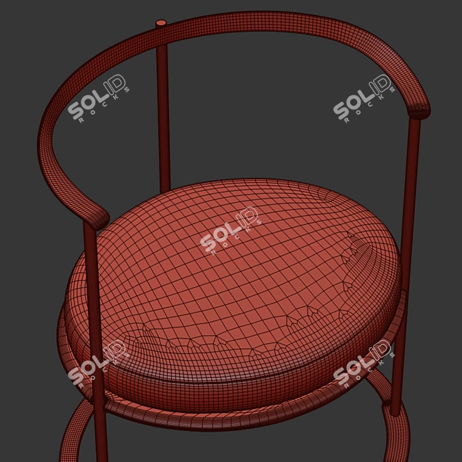 Elegant Azucena Catilina Chair 3D model image 3