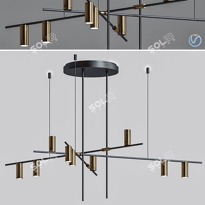Tribes 3 Pendant Lamp by TossB 3D model image 1