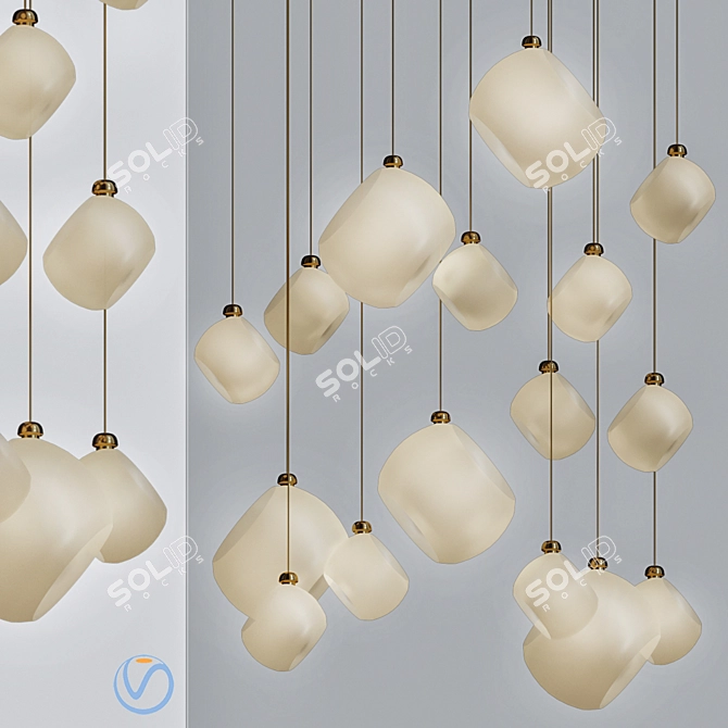 TossB Hanging Lamp 3D model image 1