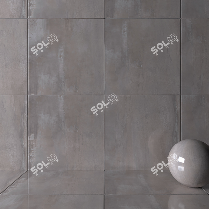 HD Multi-Texture Wall Tiles 3D model image 2