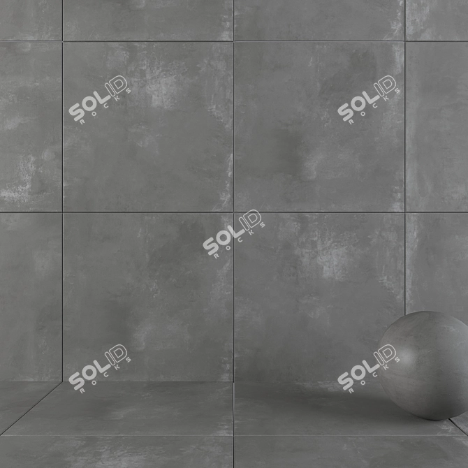 HD Multi-Texture Wall Tiles 3D model image 1