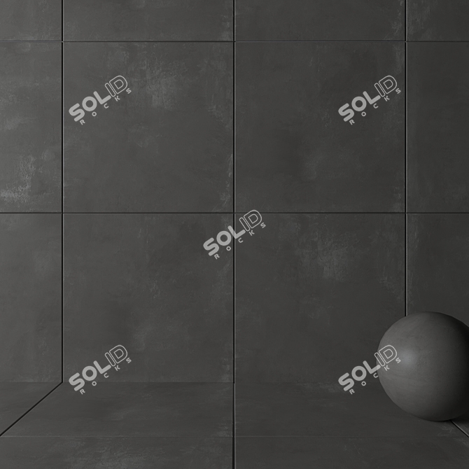 HD Multi-Texture Wall Tiles 3D model image 2