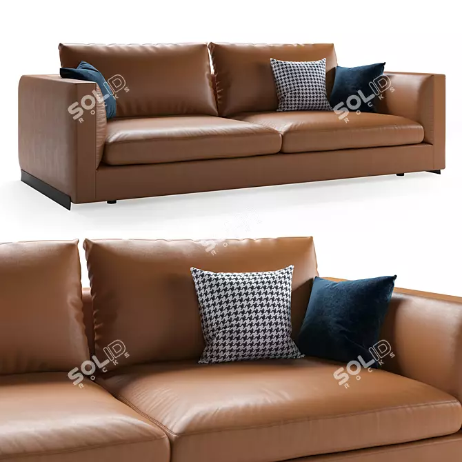Elegant Arflex Rendez-Vous Sofa 3D model image 2