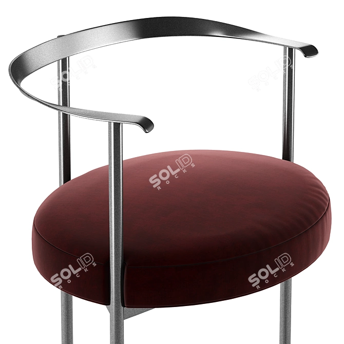 Elegant Azucena Catilina Chair Stool 3D model image 2