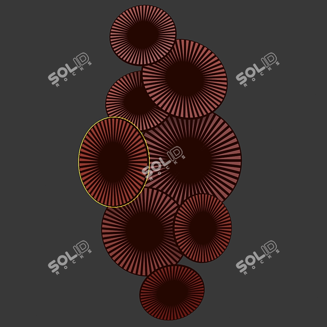 Sleek Nova Wall Light 3D model image 2