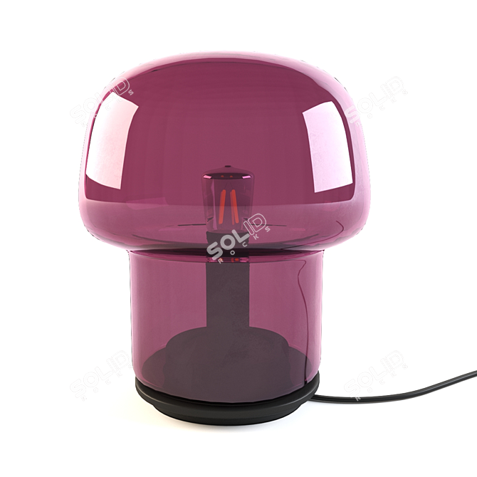 Modern Scandinavian Style Wooden Ikea Tokabo Desk 3D model image 1