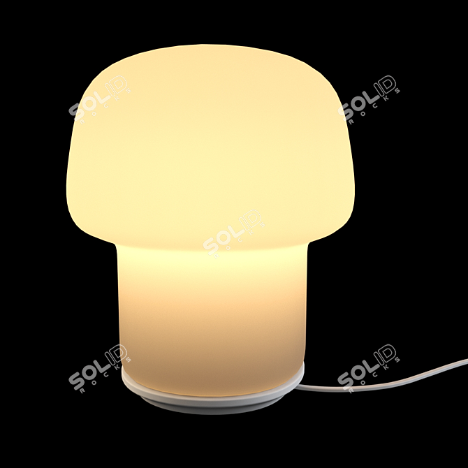 Modern Scandinavian Style Wooden Ikea Tokabo Desk 3D model image 2