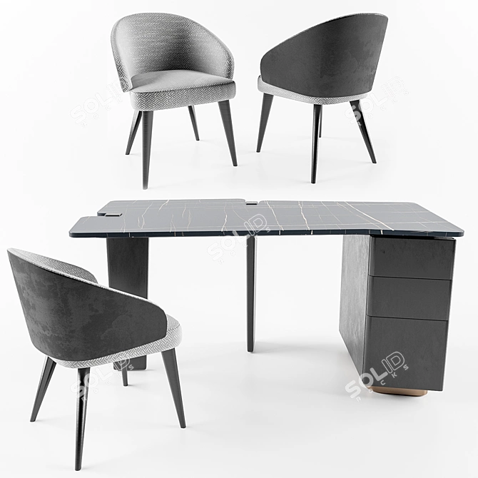 Minotti Lawson Jacob Set 3D model image 1