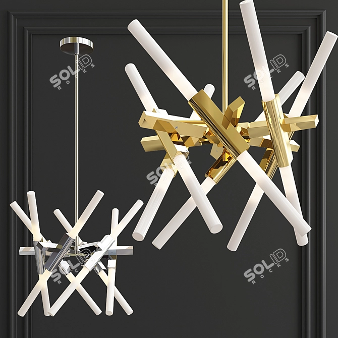 Celestial Beauty Pendant Light 3D model image 1