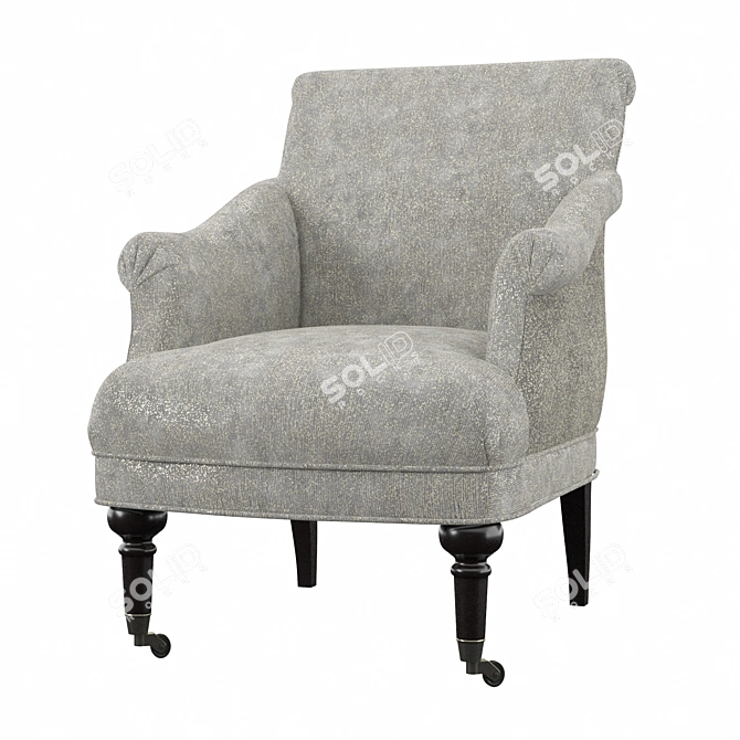 Cozy Cotswald Armchair | Classic Comfort in Your Home 3D model image 1
