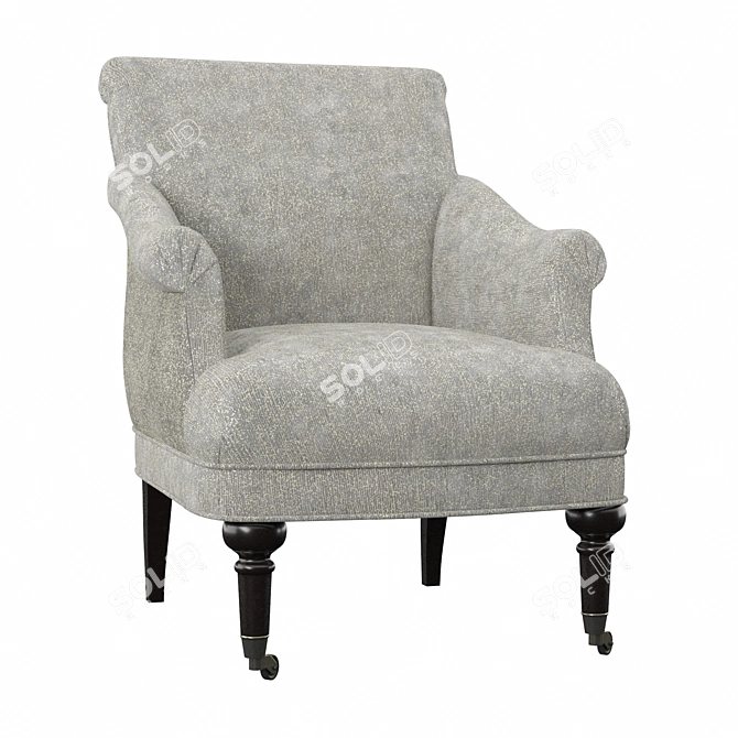 Cozy Cotswald Armchair | Classic Comfort in Your Home 3D model image 2