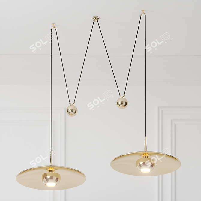 Florian Schulz Double Onos Pendant Lamp 3D model image 1